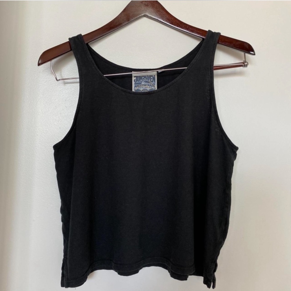 Jungmaven hemp cotton crop box cut tank s